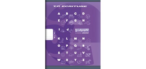 Cahier Travaux Pratiques Écriture piqué 8000 CARTE 17x22 cm 32 pages double ligne 4 mm + interligne verticale/uni 90 g - Vert anis