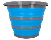 Seau, pliable, rod, 10 litres, gris/bleu