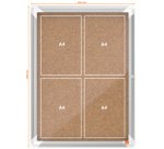 Vitrine d'affichage en liège Premium Plus, 8 x A4