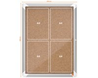 Premium Plus Kork-Schaukasten, 8 x A4