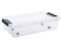 Plast team Boîte de rangement PROBOX dessous de lit, 31,0 L