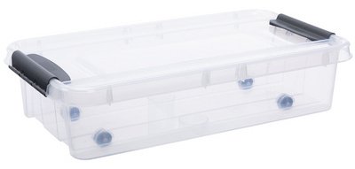 Plast team Boîte de rangement PROBOX dessous de lit, 31,0 L