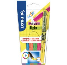 Marcador Fluorescente Pilot Frixion Light - Paquete de 6