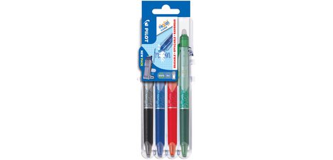 Stylo roller FRIXION BALL CLICKER 05 Set2Go, étui de 4