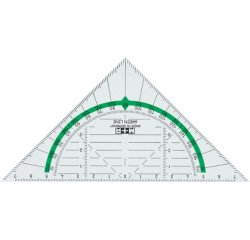 Equerre géométrique 'Green Line', hypoténuse: 160 mm