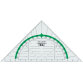 Equerre géométrique 'Green Line', hypoténuse: 160 mm