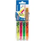 Surligneurs pilot frixion light effacable embout specialpointe biseautz jaune rose vert orange  3131910546818
