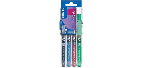 Stylo roller Hi-Tecpoint V5 Set2Go, étui de 4