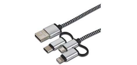 Câble de données et de chargement 3en1, Lighting/