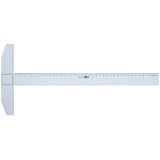 Règle té, longueur de mesure: 750 mm, bleu transparent