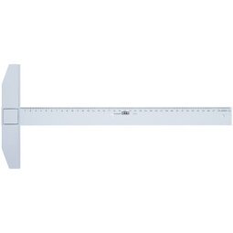 Règle té, longueur de mesure: 750 mm, bleu transparent