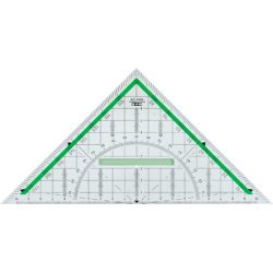 Equerre géométrique 'Green Line', hypoténuse: 230 mm