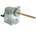 Taille-crayon à manivelle, moulé sous pression, argent