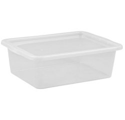 Plast team Boîte de rangement BASIC BOX, dessous de lit, 30L