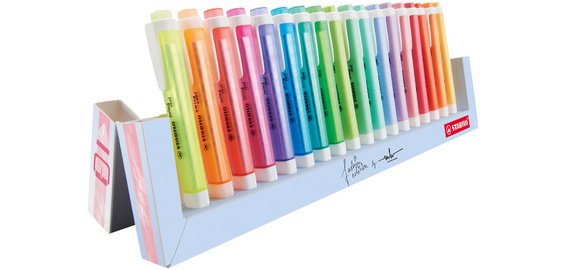 Surligneur swing cool, set de bureau de 18 pièces