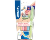 Estuche de 6 subrayadores borrables FRIXION Light Natural. Colores de moda