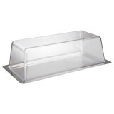 Plateau avec cloche, (L)330 x (P)170 x (H)100 mm