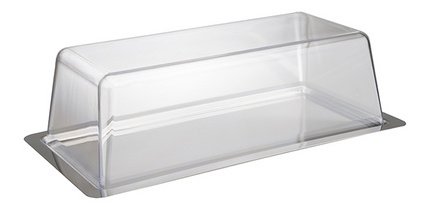 Plateau avec cloche, (L)330 x (P)170 x (H)100 mm