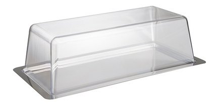 Plateau avec cloche, (L)330 x (P)170 x (H)100 mm