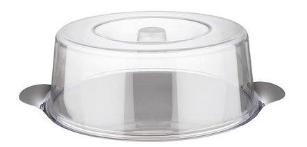 Plat à gâteau avec cloche, diamètre: 300 mm x (H)110 mm