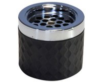 Cendrier VENTIS, diamètre : 95 mm, noir