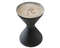 Asbak op voet DIABOLO, mat zwart