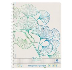 Cahier spiralé GREENline Ginkgo, A4, quadrillé