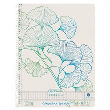 Cahier spiralé GREENline Ginkgo, A4, quadrillé