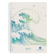 Cahier spiralé GREENline Vague, A5, quadrillé