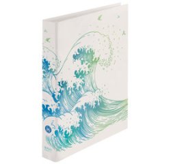 Classeur à anneaux maX.file GREENline Vague, A4