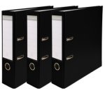 Lot de 3 classeurs à levier - dos de 80mm - format A4 - extérieur en polypropylène / intérieur en papier