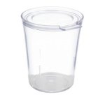 Gobelet avec couvercle SUPER CUP, 25 cl, 16 pièces, transparent