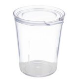 Gobelet avec couvercle SUPER CUP, 25 cl, 16 pièces, transparent