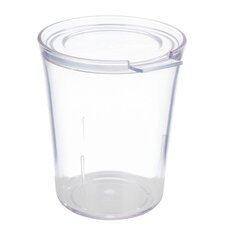 Gobelet avec couvercle SUPER CUP, 16 pièces, transparent