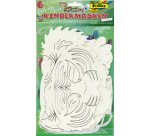 Masques pour enfants 'Animaux exotiques', blanc