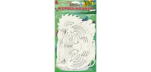 Masques pour enfants 'Animaux exotiques', blanc