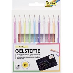 Balpen met gelinkt PASTELL, assorti kleuren, doosje van 10.