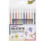 Stylo gel GLITTER, couleurs assorties, étui de 10
