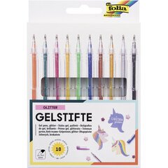 Stylo gel GLITTER, couleurs assorties, étui de 10