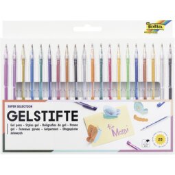 Stylo gel SUPER SELECTION, étui de 20