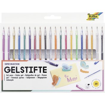 Stylo gel SUPER SELECTION, étui de 20