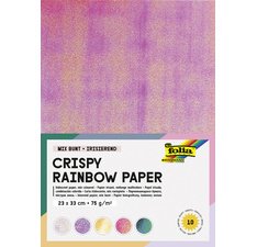 En_pochette papier irise folia 23x33 cm 75g 10 coloris       assortis