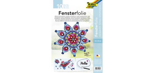 Film pour fenêtre, 230 x 330 mm, 5 feuilles, incolore