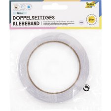 Dubbelzijdig kleefband, 10 mm x 18 mm, transparant