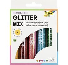 Set de paillettes 'Rainbow', 5 tubes de 14 g