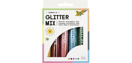 Set de paillettes 'Rainbow', 5 tubes de 14 g