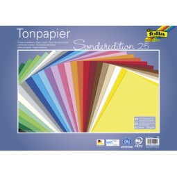 Papier teinté, (L)500 x (H)700 mm, 130 g/m2, assorti