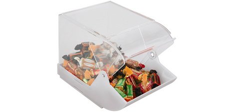Universal box with front cover, white