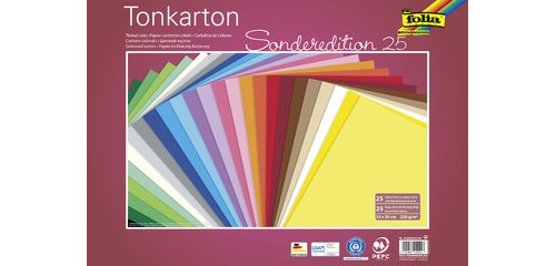 Carton teinté, (L)350 x (H)500 mm, 220 g/m2, assorti
