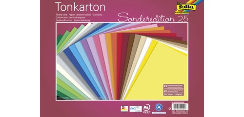 Color cardboard, (L)250 x (H)350 mm, 220 g/m<sup>2</sup>